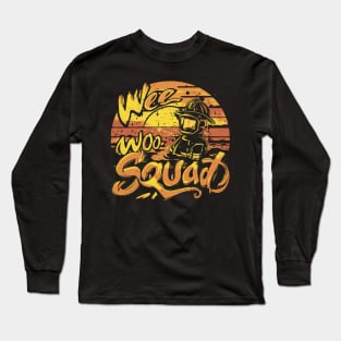 Wee Woo Squad Fire Truck Firefighter Vintage Long Sleeve T-Shirt